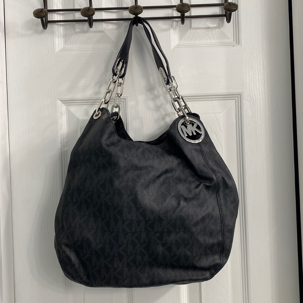 Michael Kors print black purse